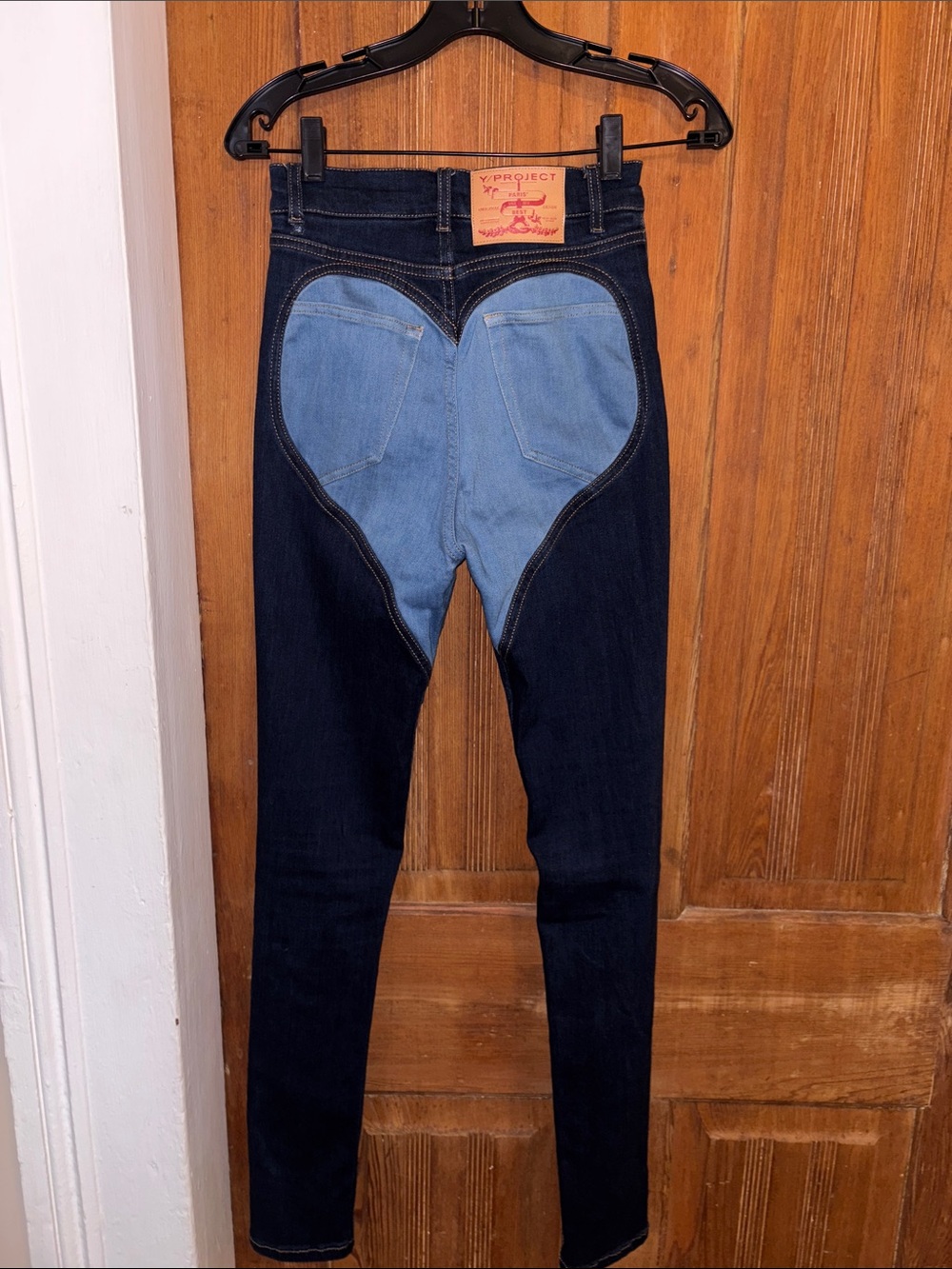 Y/Project Women’s Skinny Jeans in Dark Blue